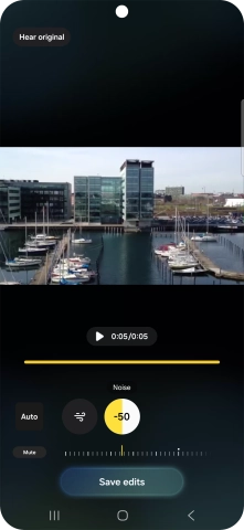 Press Mute to completely remove the selected audio type from the video. Press Mute to completely remove the selected audio type from the video.