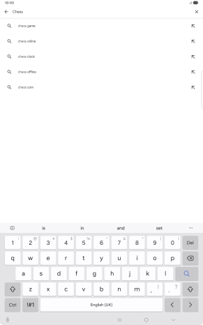 Key in the name or subject of the required app and press the search icon. Key in the name or subject of the required app and press the search icon.