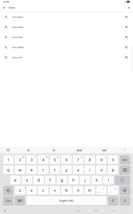 Key in the name or subject of the required app and press the search icon. Key in the name or subject of the required app and press the search icon.