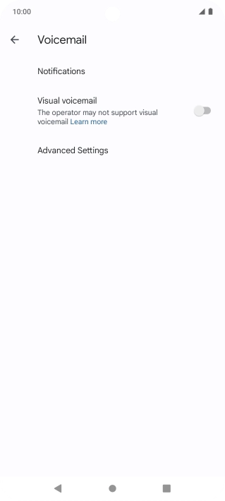 Press Advanced Settings. Press Advanced Settings.