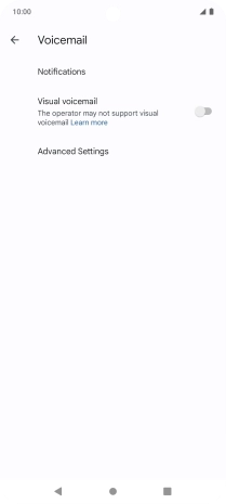 Press Advanced Settings. Press Advanced Settings.