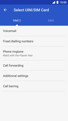 Press Call barring. Press Call barring.