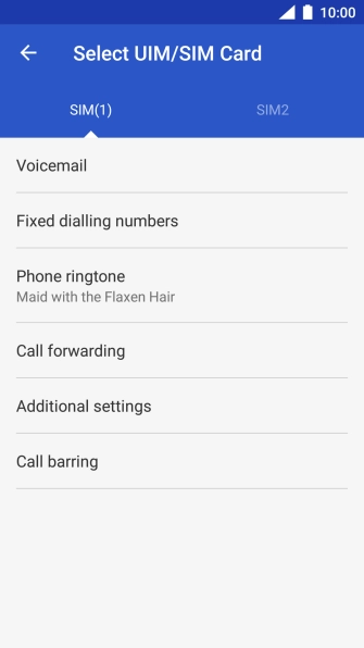 Press Call barring. Press Call barring.