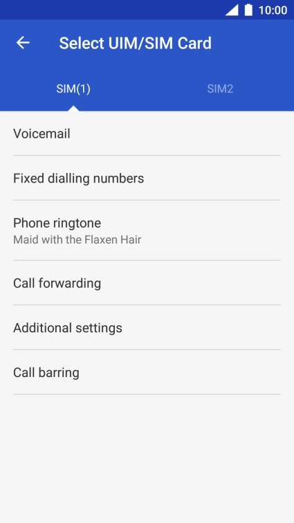 Press Call barring. Press Call barring.