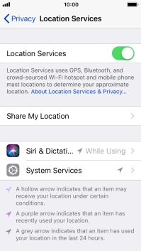 Press the required application. Press the required application.