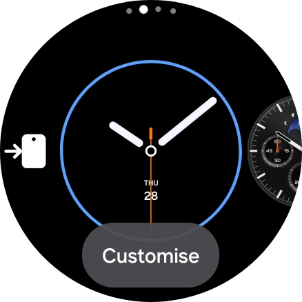 Slide your finger left on the screen. Slide your finger left on the screen.