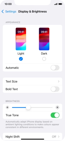 Press Dark. Press Dark.