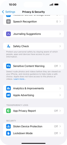 Press App Privacy Report. Press App Privacy Report.