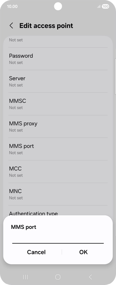 Key in 8080 and press OK. Key in 8080 and press OK.