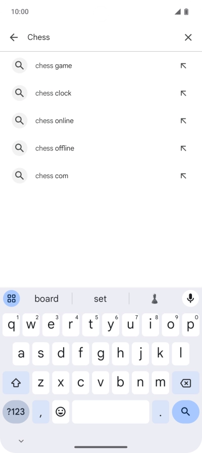 Key in the name or subject of the required app and press the search icon. Key in the name or subject of the required app and press the search icon.