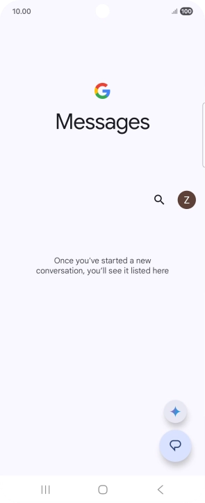 Press the profile icon. Press the profile icon.