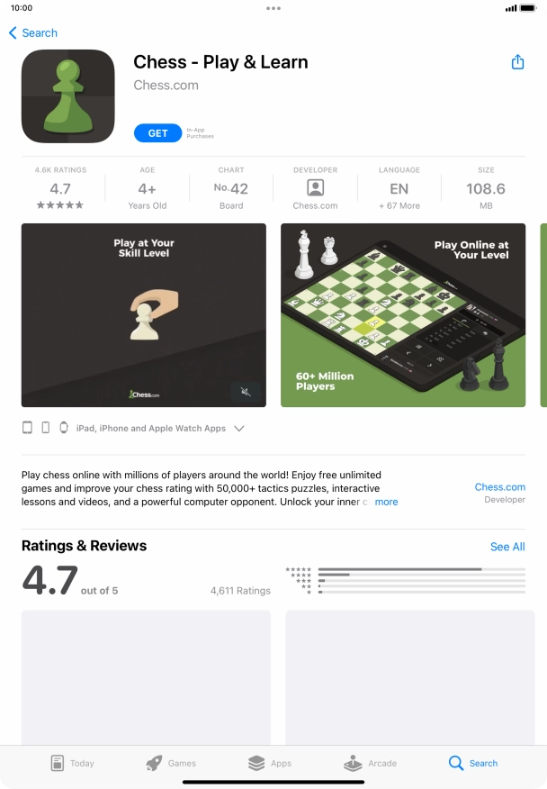 Press GET and follow the instructions on the screen to install the app. Press GET and follow the instructions on the screen to install the app.