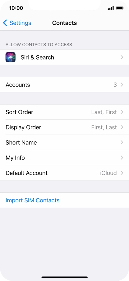 Press Import SIM Contacts. Press Import SIM Contacts.