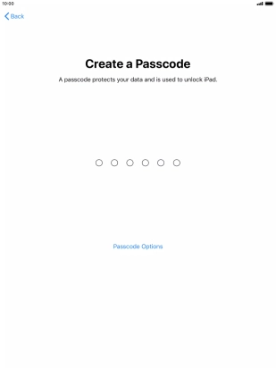 Press Passcode Options. Press Passcode Options.