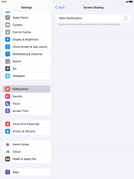 Press the indicator next to Press the indicator next to