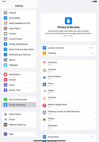 Press Location Services. Press Location Services.