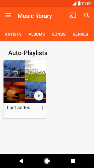 Press the required category and go to the required audio file. Press the required category and go to the required audio file.