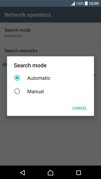 Press Automatic. Press Automatic.