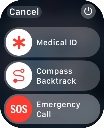 Press the power off icon. Press the power off icon.