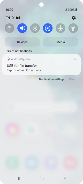 Press Tap for other USB options.. Press Tap for other USB options..