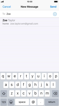 Press the required contact. Press the required contact.
