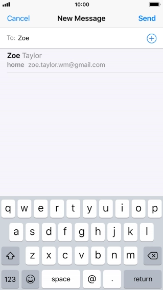 Press the required contact. Press the required contact.