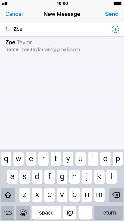 Press the required contact. Press the required contact.