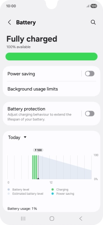 Press Power saving. Press Power saving.