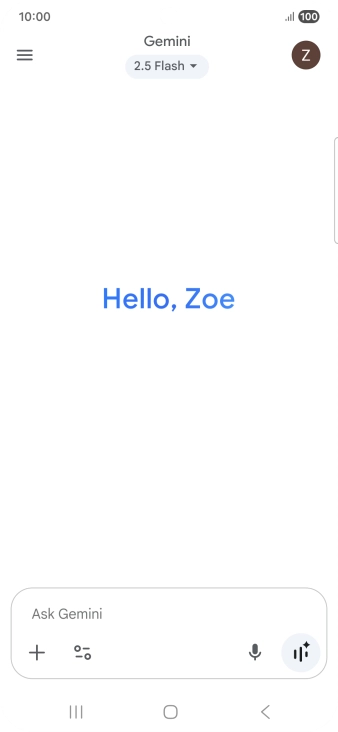 Press the profile icon. Press the profile icon.