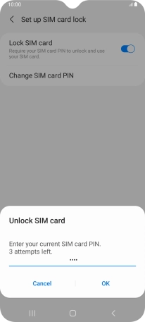 Key in your PIN and press OK. Key in your PIN and press OK.