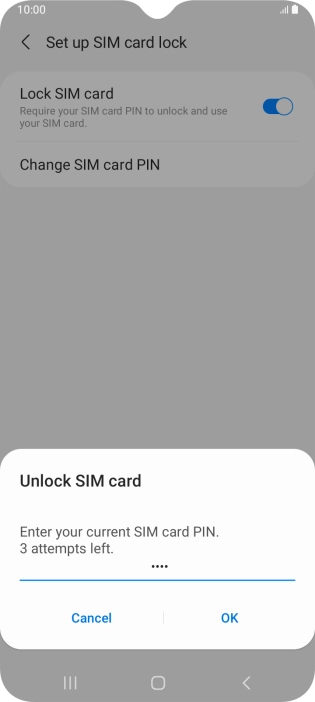 Key in your PIN and press OK. Key in your PIN and press OK.