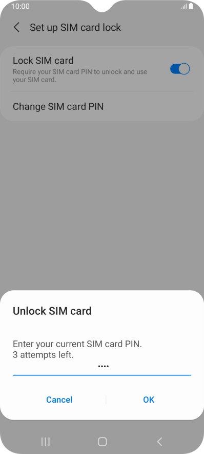 Key in your PIN and press OK. Key in your PIN and press OK.