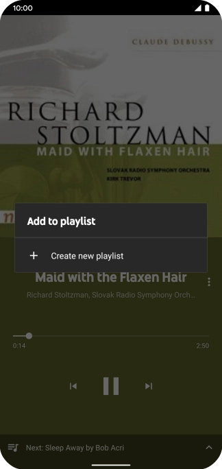 Press Create new playlist. Press Create new playlist.
