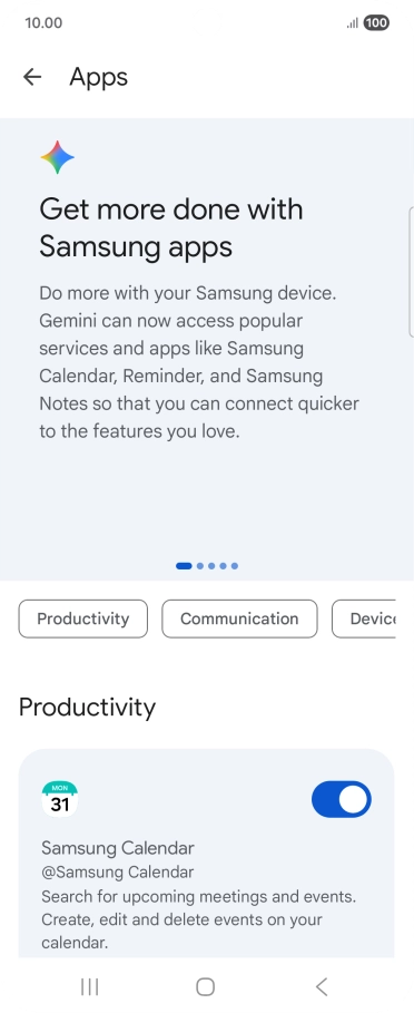 Press the indicator next to the required extension to turn on the function. Press the indicator next to the required extension to turn on the function.