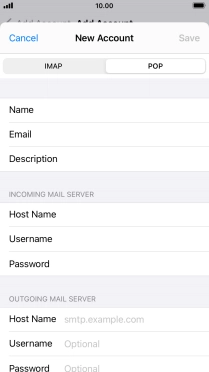 Press Host Name and key in the name or IP address of your email provider's outgoing server. Please note that if you can't send email messages when using your email provider's outgoing server, key in smtp.vodafone.net.au (Vodafone's outgoing server). Press Host Name and key in the name or IP address of your email provider's outgoing server. Please note that if you can't send email messages when using your email provider's outgoing server, key in smtp.vodafone.net.au (Vodafone's outgoing server).