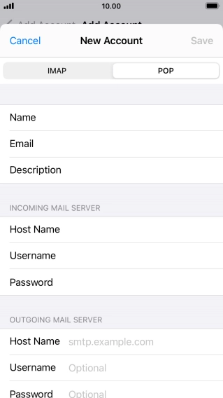 Press Host Name and key in the name or IP address of your email provider's outgoing server. Please note that if you can't send email messages when using your email provider's outgoing server, key in smtp.vodafone.net.au (Vodafone's outgoing server). Press Host Name and key in the name or IP address of your email provider's outgoing server. Please note that if you can't send email messages when using your email provider's outgoing server, key in smtp.vodafone.net.au (Vodafone's outgoing server).