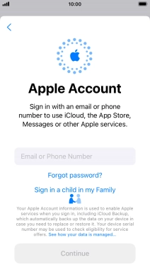 Press Email or Phone Number and key in the username for your Apple ID. Press Email or Phone Number and key in the username for your Apple ID.