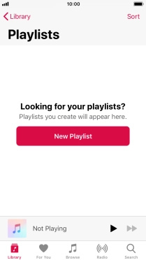 Press New Playlist. Press New Playlist.