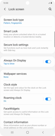 Press Screen lock type and key in the additional phone lock code you created earlier. Press Screen lock type and key in the additional phone lock code you created earlier.
