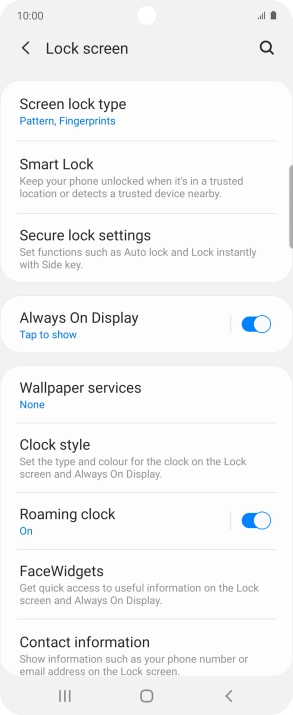 Press Screen lock type and key in the additional phone lock code you created earlier. Press Screen lock type and key in the additional phone lock code you created earlier.
