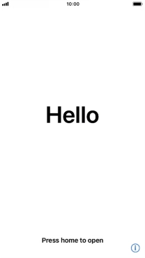 Press the Home key. Press the Home key.