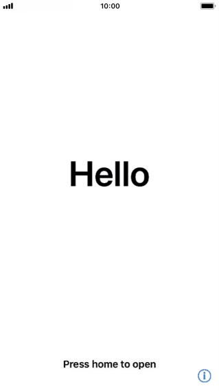 Press the Home key. Press the Home key.