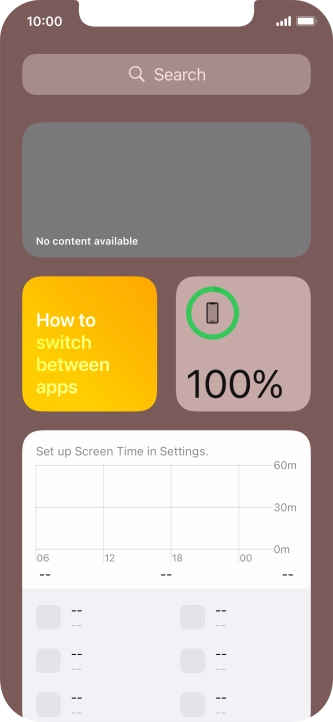 Slide your finger upwards on the screen. Slide your finger upwards on the screen.