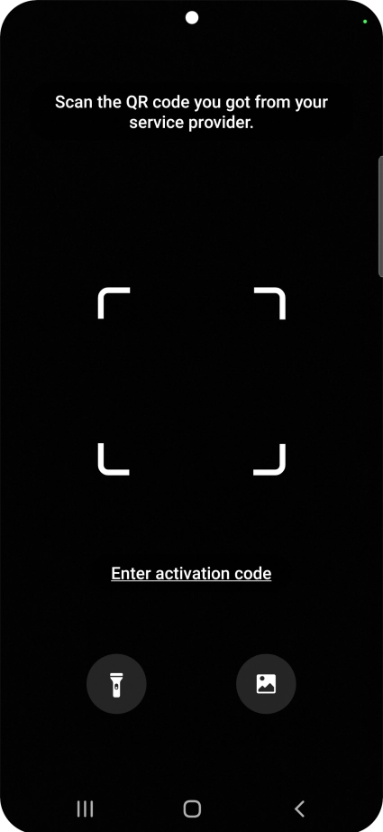 Place the QR code you've received inside the phone camera frame to scan the code. Place the QR code you've received inside the phone camera frame to scan the code.