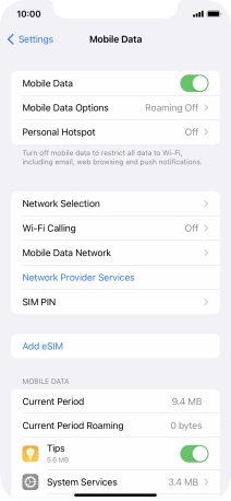 Press Add eSIM. Press Add eSIM.