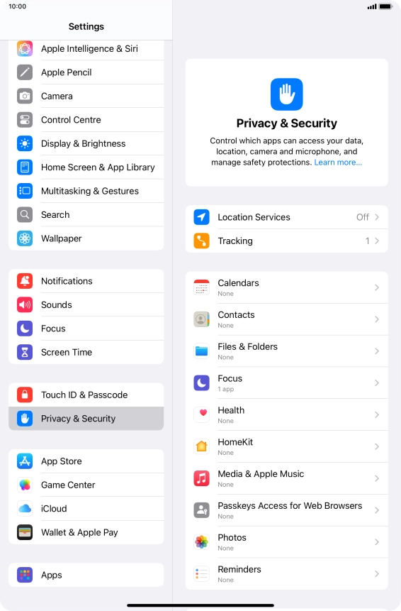 Press Location Services. Press Location Services.