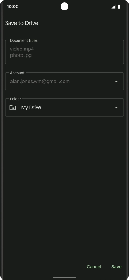 Press the field below Press the field below