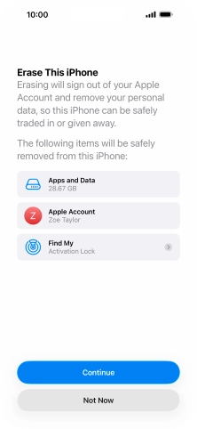Press Continue. Press Continue.