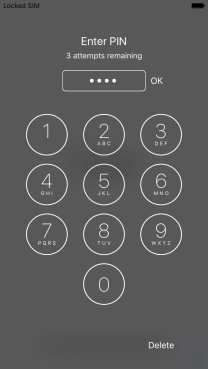 Key in your PIN and press OK. Key in your PIN and press OK.