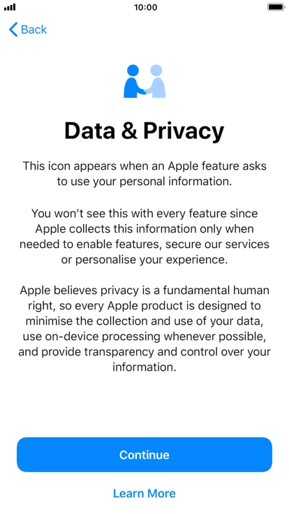 Press Continue. Press Continue.